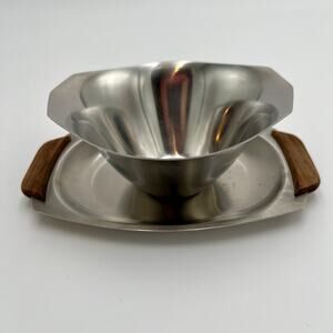 Vintage Monarch Mark III Sauce Dip Bowl MCM Mid Century Stainless Steel Japan